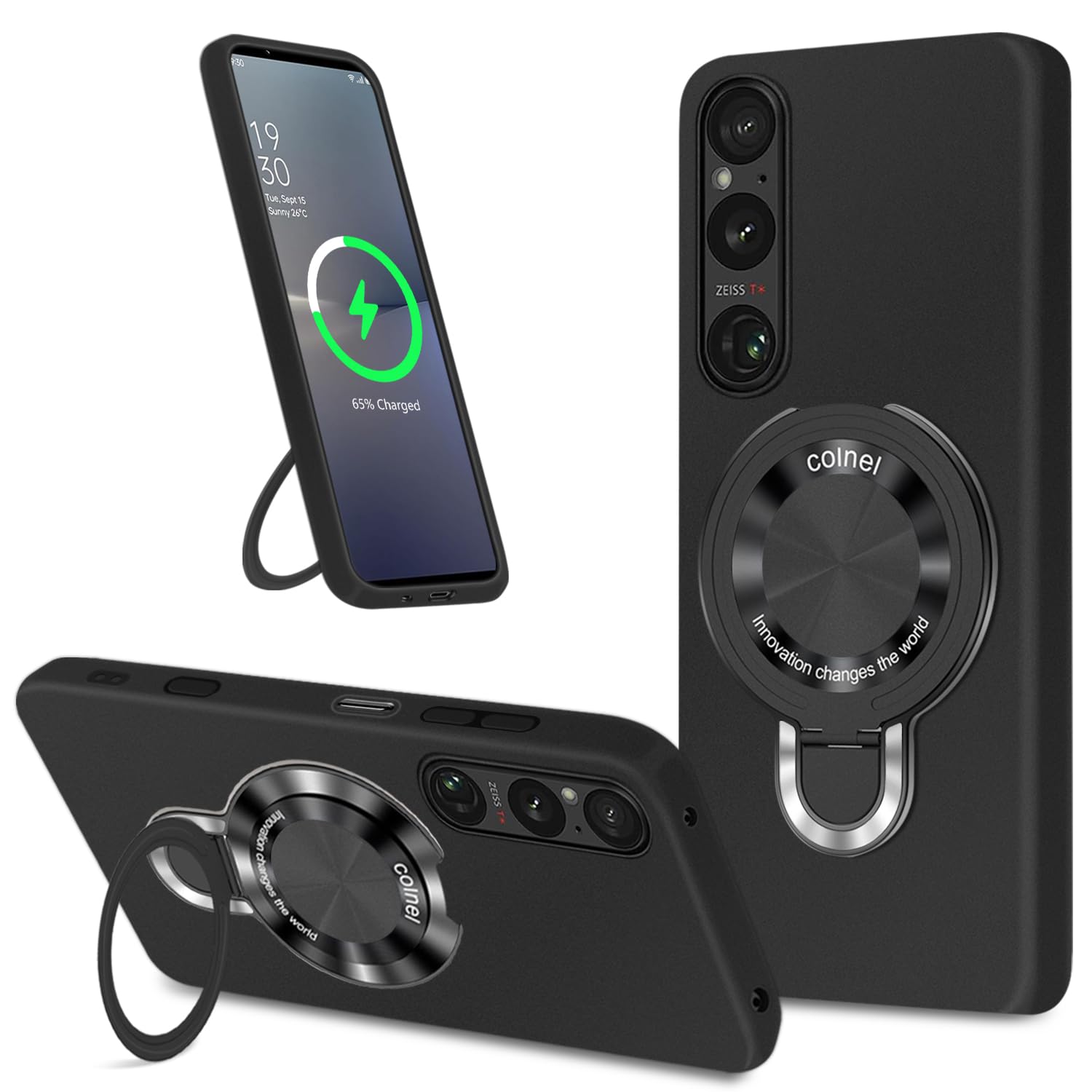【色:ブラック】【MagSafe対応・リング付き】 SONY Xperia 1 Amazon.co.jp: Xperia 1 VI ケース tpu MagSafe対応 リング付き